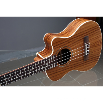 Tiger grain acacia ukulele custom